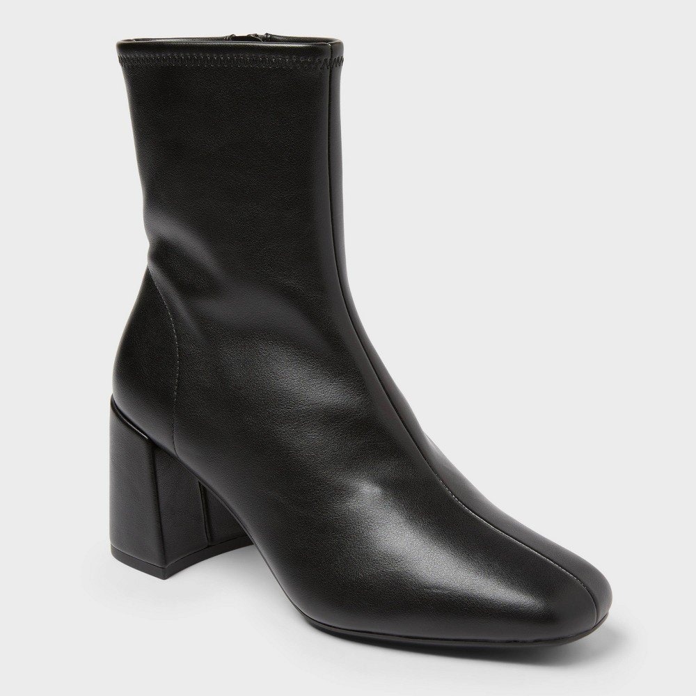 Women's Pippa Heeled Boots by A New Day Black Size 11 New With‎ Tags